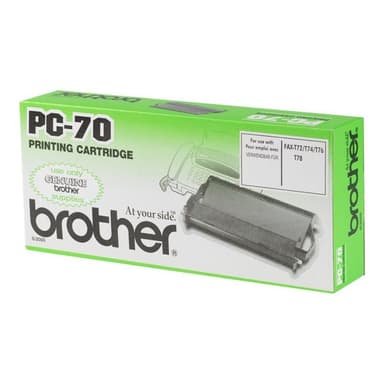 BROTHER Thermofarbband schwarz 144S. Fax-T72/74/76/78/92/94/96/98