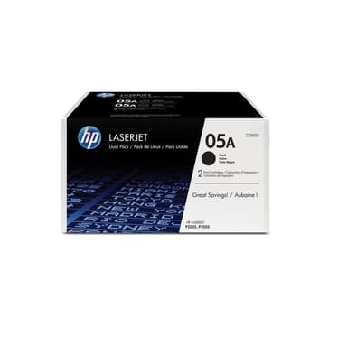 HP 05A 2er Pack Schwarz LaserJet Tonerpatrone (CE505D)
