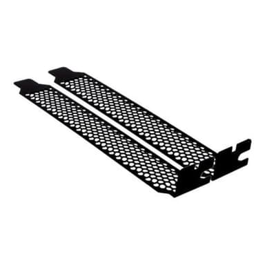 INLINE ® Slotblech perforiert, schwarz, 2er Pack