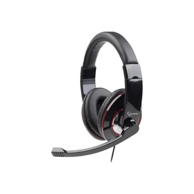 GEMBIRD Headset GEMBIRD STEREO MHS 001 glänzend schwarz