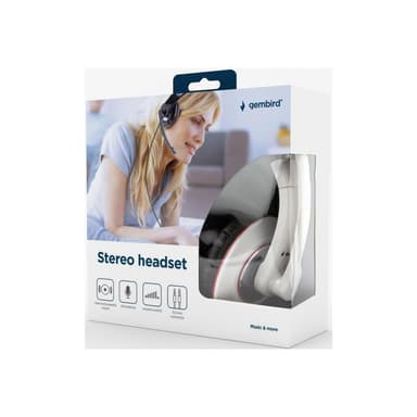 GEMBIRD Headset GEMBIRD STEREO MHS 001GW glänzend weiß