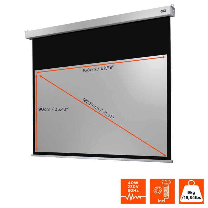 CELEXON Leinw. Motor Prof. Plus 160x90 cm