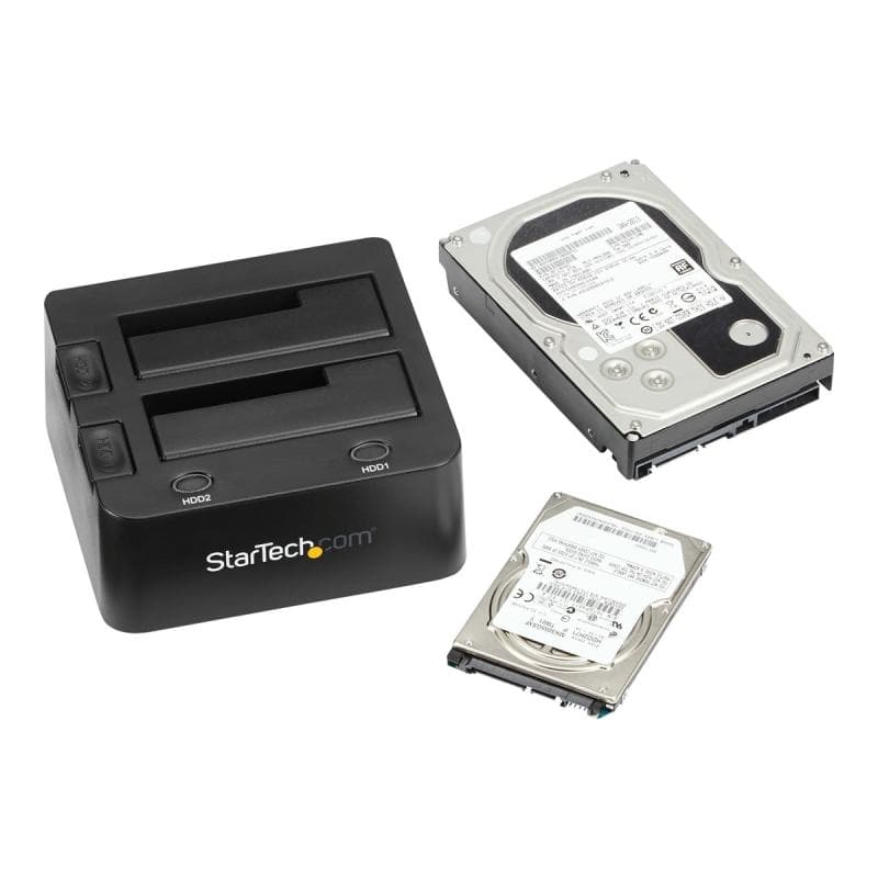 STARTECH.COM 2-fach USB3.0 Festplatten Dockingstation mit UASP für 6,35/8,89cm 2,5/3,5zoll SSD/HDD S