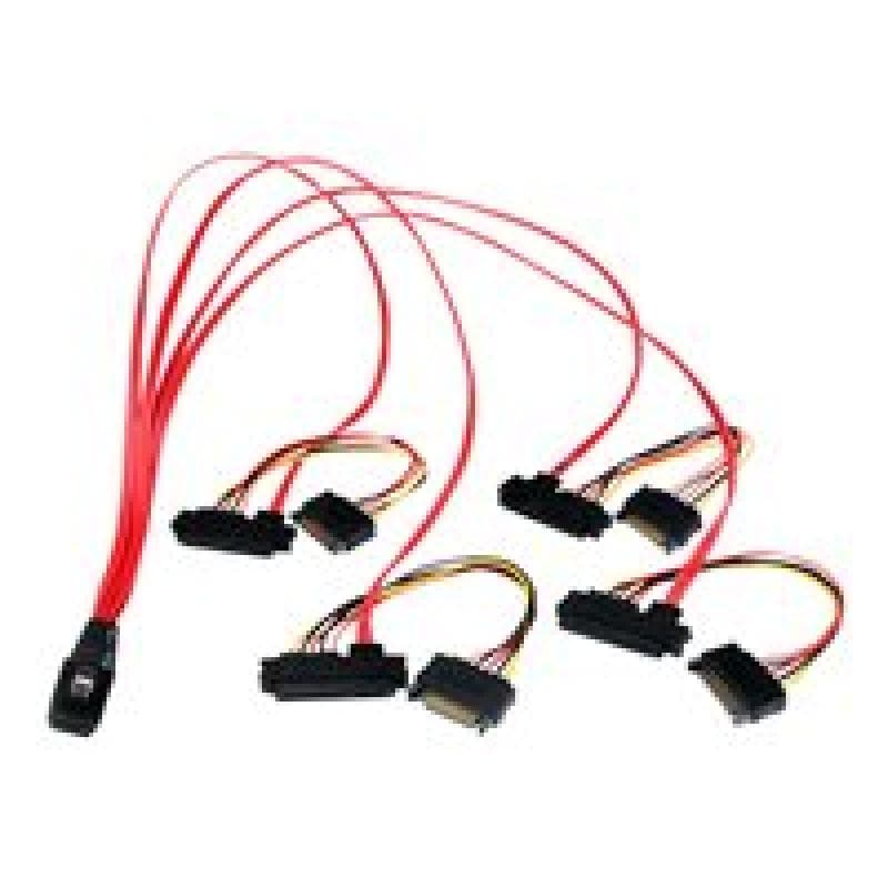 STARTECH.COM Internes Serial-Attached SCSI Mini SAS Kabel 50cm - SF-8087 auf 4x SFF-8482 - Internes