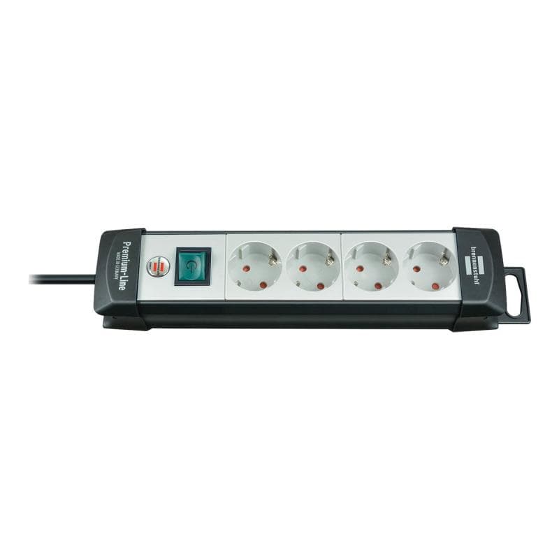 Brennenstuhl Premium-Line 4-fach schwarz/lichtgrau