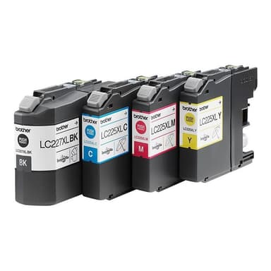 BROTHER LC227XL Value Pack 4er Pack Schwarz, Gelb, Cyan, Magenta Tintenpatrone