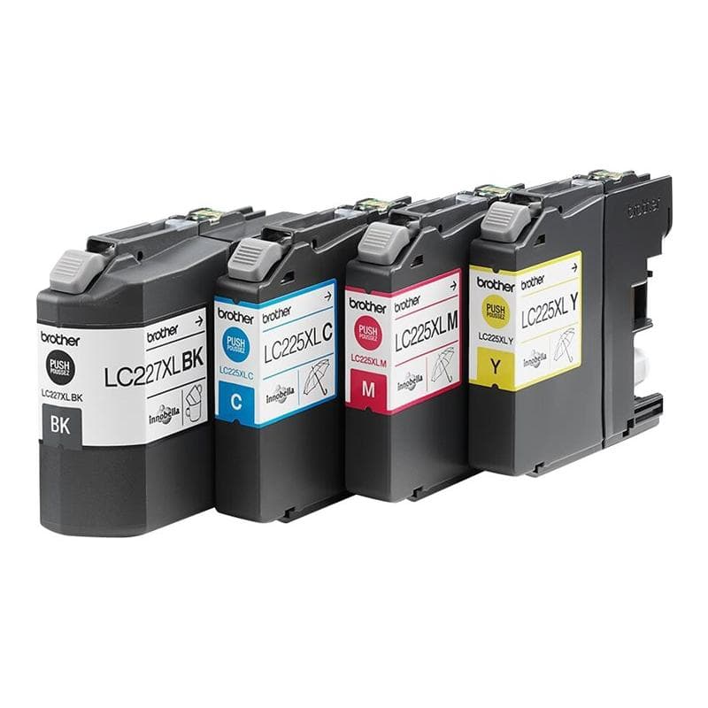 BROTHER LC227XL Value Pack 4er Pack Schwarz, Gelb, Cyan, Magenta Tintenpatrone
