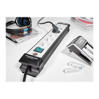 Brennenstuhl Premium-Line 8-fach schwarz/lichtgrau