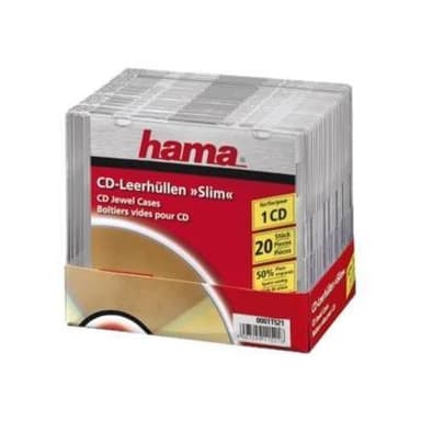 HAMA CD-Slim-Box transparent