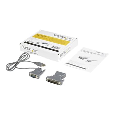 STARTECH.COM USB 2.0 auf Seriell RS232 / DB9 / DB25 Adapterkabel - St/St - USB zu Seriell Adapter/ K