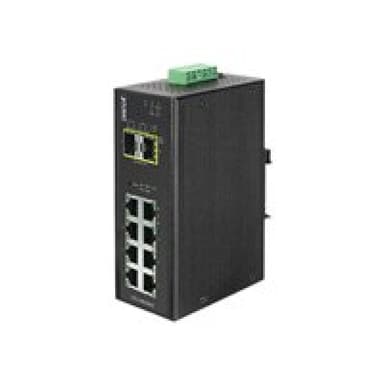 PLANET TECHNOLOGY Planet Industrial Gigabit LWL Switch IGS-10020MT, 8x 1 Gigabit/s (RJ45), 2x SFP Sl