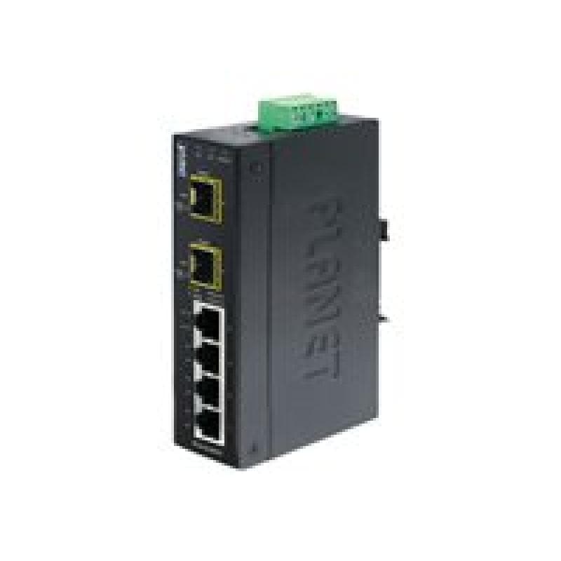 PLANET TECHNOLOGY Planet Industrial Gigabit LWL Switch IGS-620TF, 4x 1 Gigabit/s (RJ45), 2x SFP Slot