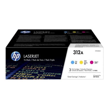 HP 312A Tri Pack 3er Pack Gelb, Cyan, Magenta LaserJet Tonerpatrone (CF440AM)