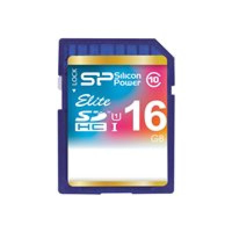 SILICON POWER SD Card 16GB Silicon Power UHS-1 (Elite Class) 10 Retail