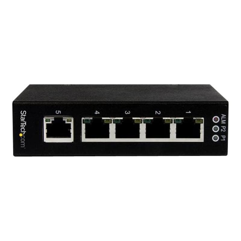 STARTECH.COM 5 Port Unmanaged Industrieller Gigabit Ethernet Switch - Hutschienen- / Wandmontierbar