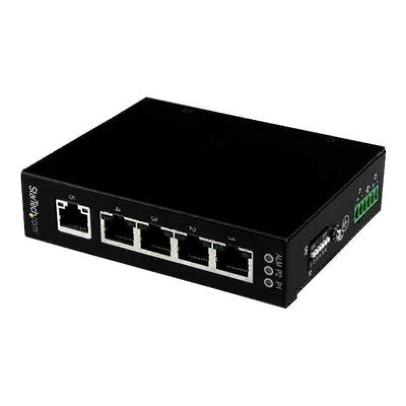 STARTECH.COM 5 Port Unmanaged Industrieller Gigabit Ethernet Switch - Hutschienen- / Wandmontierbar