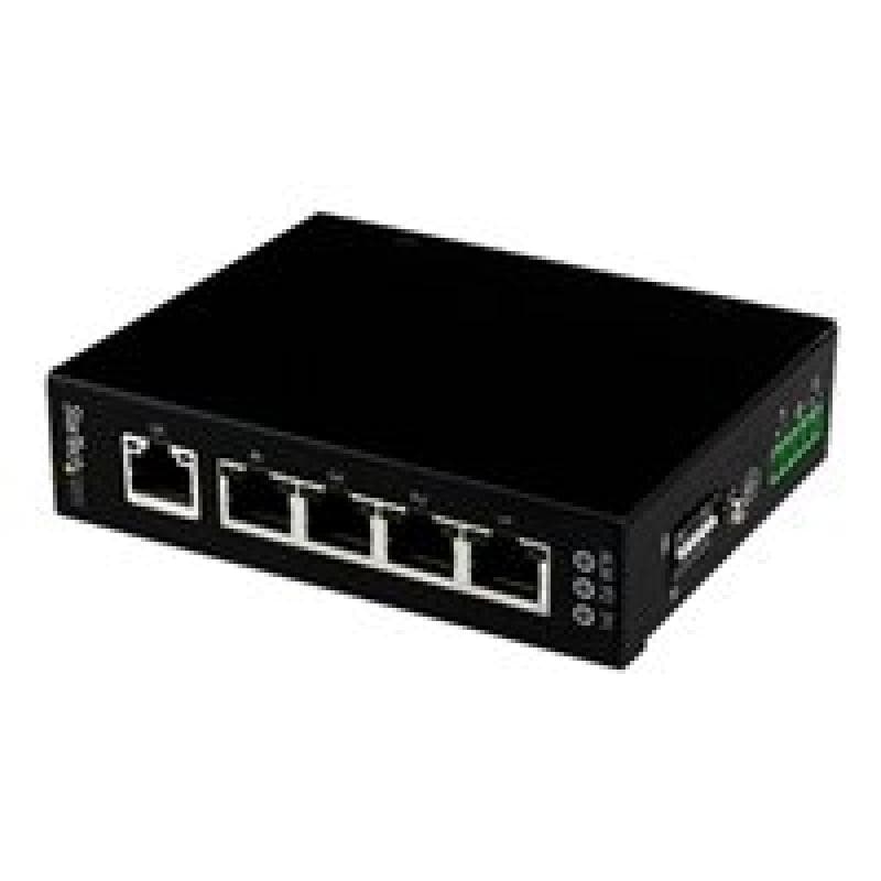 STARTECH.COM 5 Port Unmanaged Industrieller Gigabit Ethernet Switch - Hutschienen- / Wandmontierbar