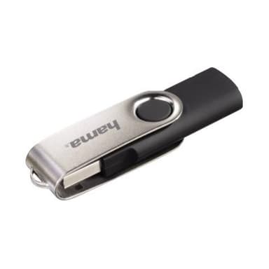 HAMA FlashPen Rotate USB 2.0 128GB schwarz / silber
