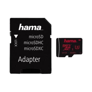 Hama microSDXC UHS Speed Class 3 64GB inkl. Adapter/Mobile