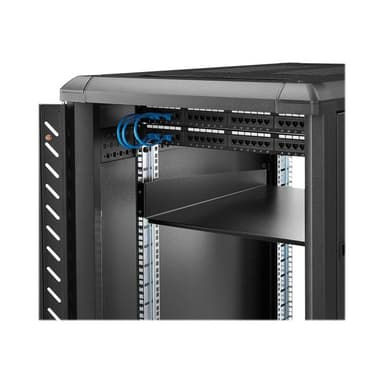 STARTECH.COM 2 HE Fest montierter Fachboden für Server Rack/ Schrank bis 22 Kg - 55 cm Tief