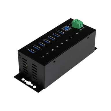 STARTECH.COM Industrieller 7 Port USB 3.0 Hub mit Überspannungsschutz - USB Hub zur Klemmleisten / D
