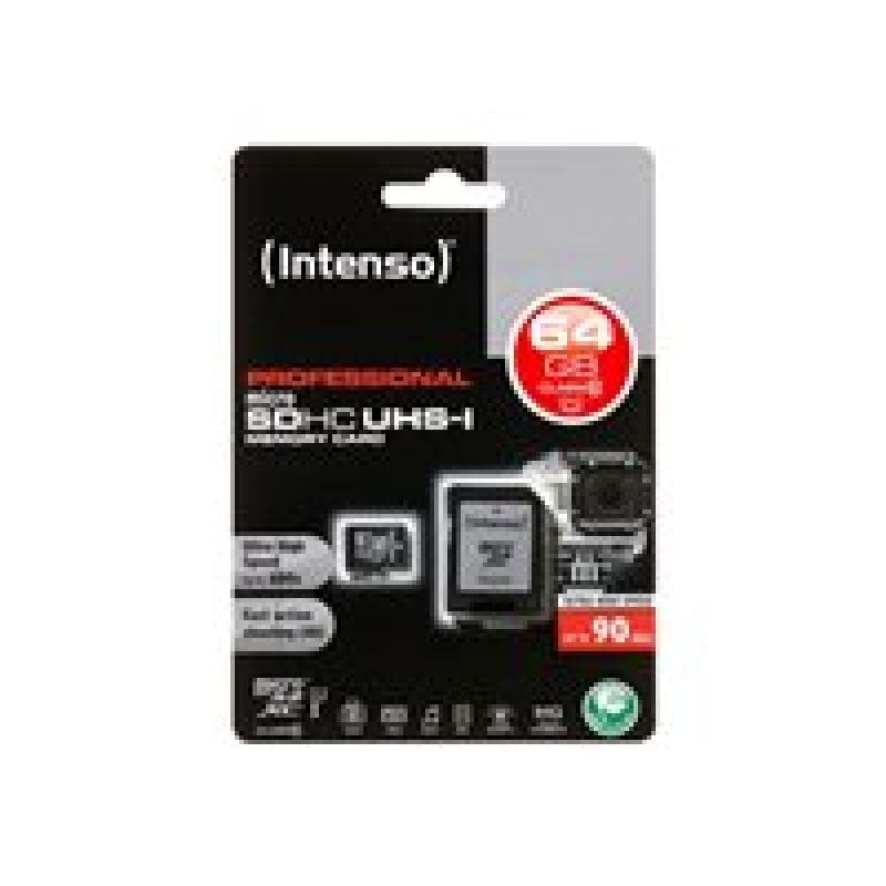 INTENSO Secure Digital Card Micro SD UHS-I Professional 64 GB Speicherkarte