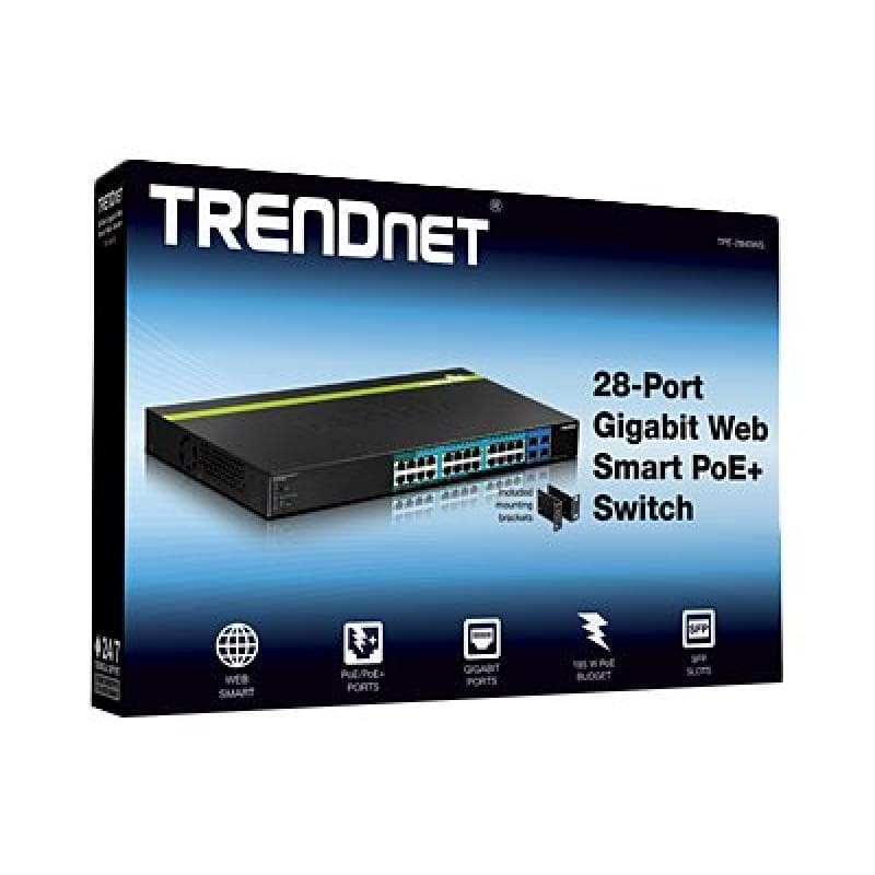 Trendnet 28-Port Gigabit Web Smart PoE+ Switch
