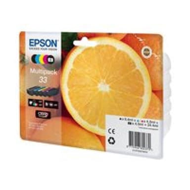 EPSON 33 Multipack 5er Pack Schwarz, Gelb, Cyan, Magenta, Photo schwarz Tintenpatrone