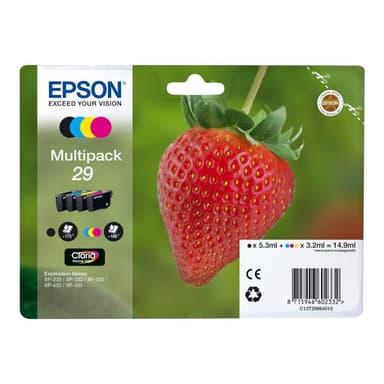 EPSON 29 Multipack 4er Pack Schwarz, Gelb, Cyan, Magenta Tintenpatrone
