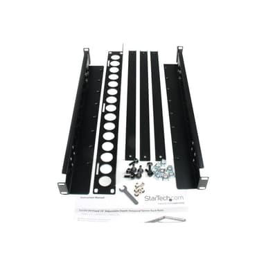 STARTECH.COM 1HE tiefenvestellbare 48,26cm 19Zoll Server Rack Schienen - Universal Rack Schiene