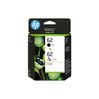 HP 62 Twin Pack 2er Pack Schwarz, Tricolor Tintenpatrone