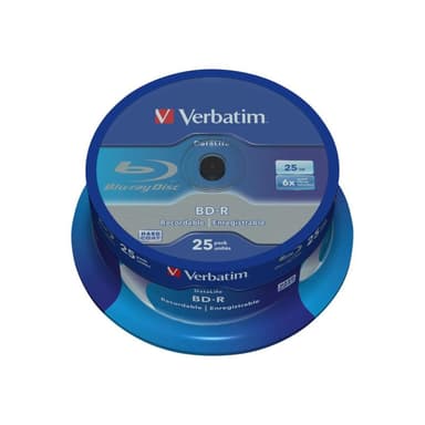 VERBATIM BD-R Verbatim Datalife SL 6x 25GB 25pack Spindel No ID