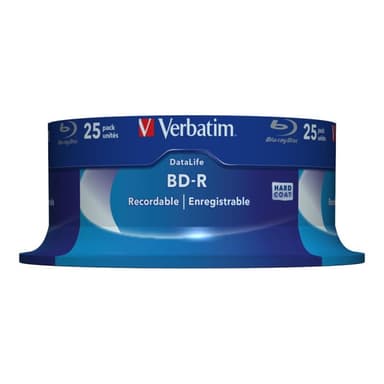 VERBATIM BD-R Verbatim Datalife SL 6x 25GB 25pack Spindel No ID