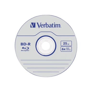 VERBATIM BD-R Verbatim Datalife SL 6x 25GB 50pack Spindel No ID