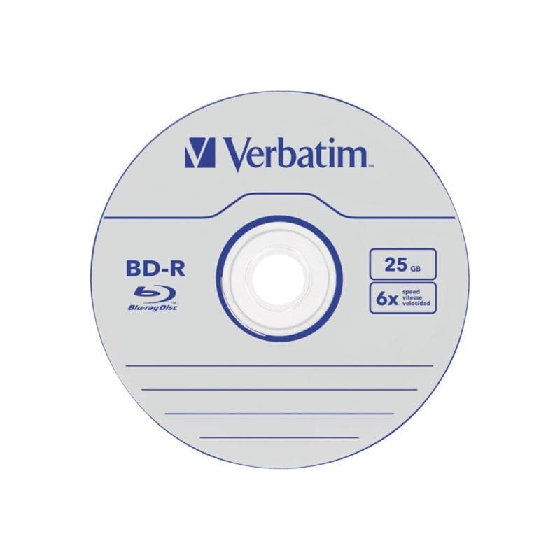 VERBATIM BD-R Verbatim Datalife SL 6x 25GB 50pack Spindel No ID