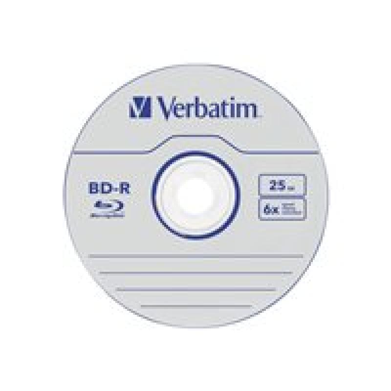 VERBATIM BD-R Verbatim Datalife SL 6x 25GB 50pack Spindel No ID