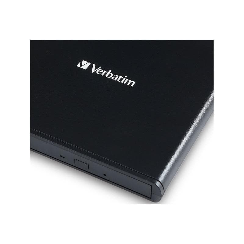 VERBATIM Mobile DVD ReWriter slim extern USB2.0 schwarz, incl. data burning Software