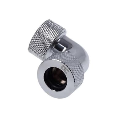 ALPHACOOL Eiszapfen 13mm HT Tülle 90° | L-Verbinder für Plexi- Messingrohre Chro