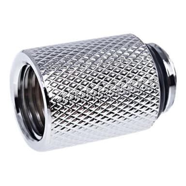 ALPHACOOL Eiszapfen Verlängerung 20mm ch | G1/4 AG auf G1/4 IG - Chrome