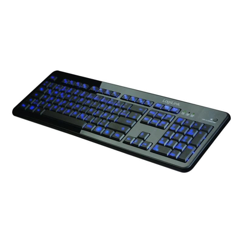 LOGILINK Beleuchtete Tastatur LogiLink, USB 1.1,LED Regenbogenbeleuch