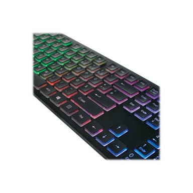 LOGILINK Beleuchtete Tastatur LogiLink, USB 1.1,LED Regenbogenbeleuch