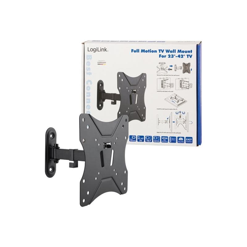 LOGILINK TV-Wandhalterung LogiLink neig- und schwenkbar für 23-42″