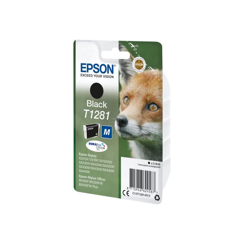 EPSON T1281 Größe M Schwarz Tintenpatrone