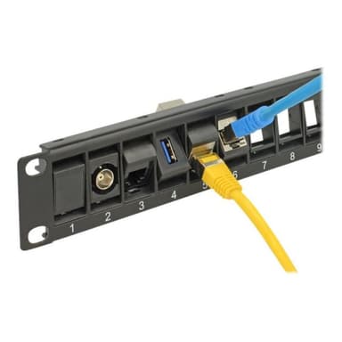 DELOCK Keystone 193 Patchpanel 24 Port d