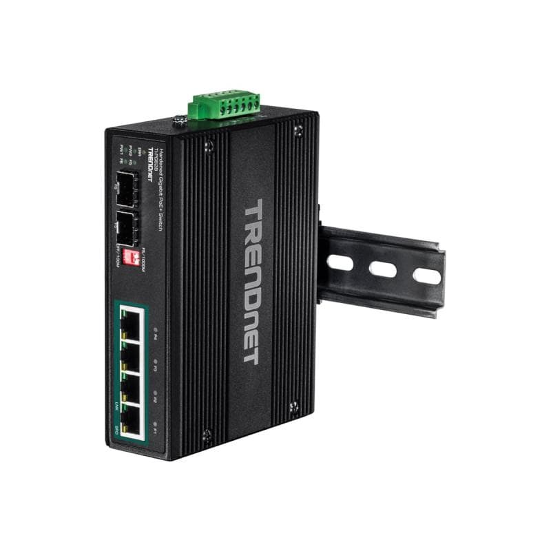 TRENDNET Switch 6-port Industrial Gbit PoE+ IP30 Metall 12-56V 120W