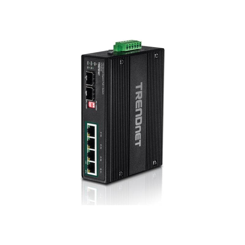 TRENDNET Switch 6-port Industrial Gbit PoE+ IP30 Metall 12-56V 120W