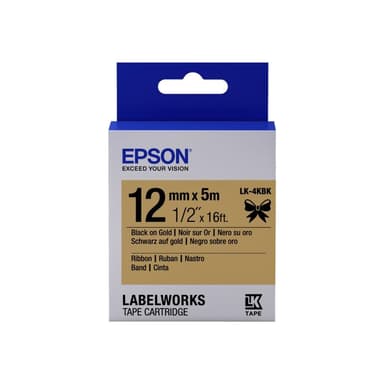 EPSON Ribbon LK-4KBK Satin gold/black