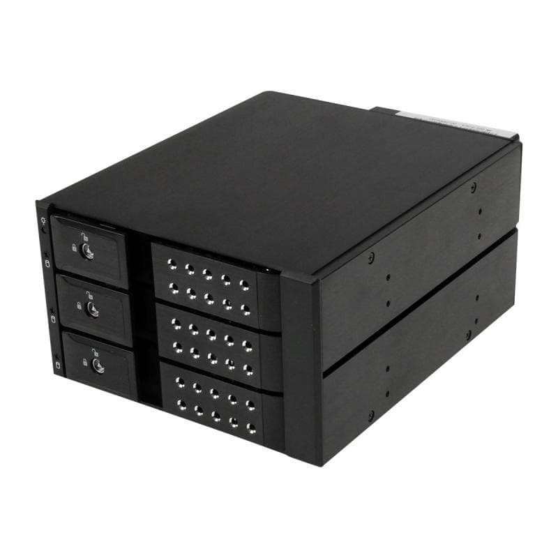 STARTECH.COM 3-fach 3,5 Zoll trägerloser SATA Festplatten Aluminium Wechselrahmen Backplane
