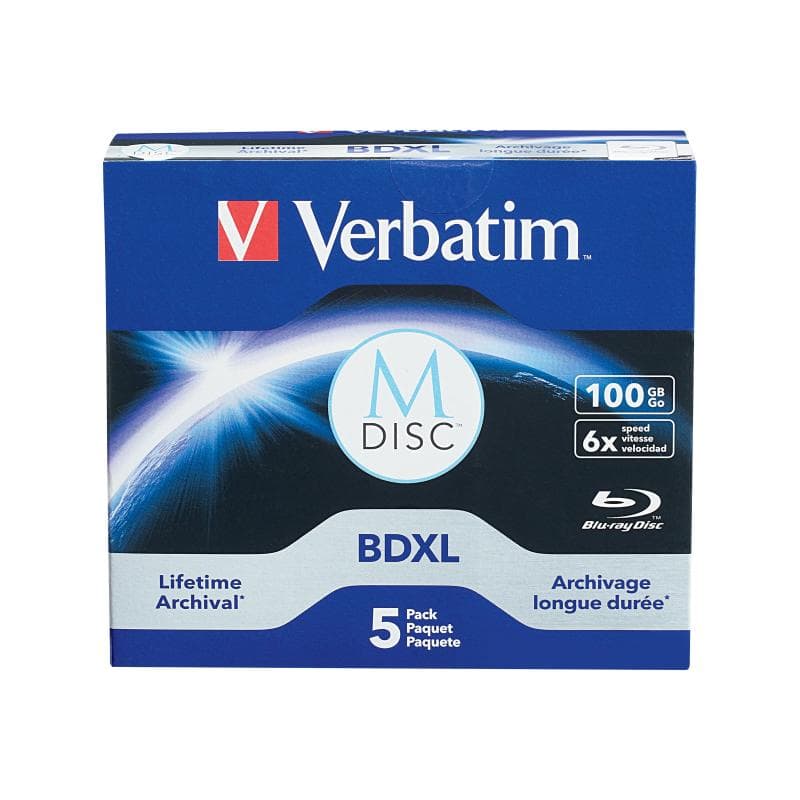 VERBATIM BD-R M-Disc 4x JC 100GB 5St