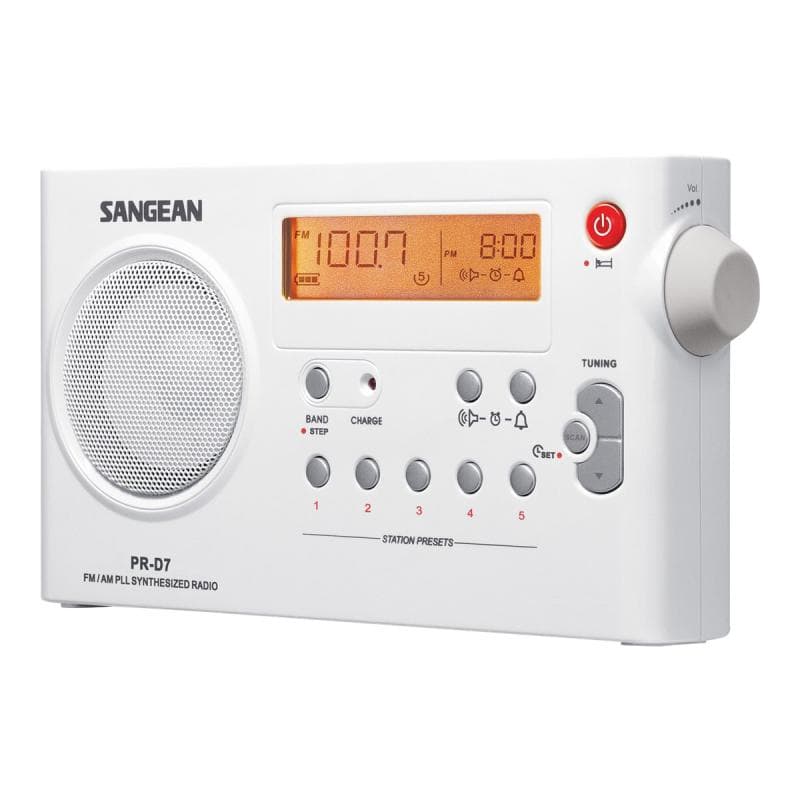 SANGEAN Radio Sangean PACK PR-D7WHITE Portable FM